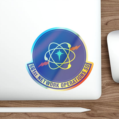 561 Network Operations Squadron ACC (U.S. Air Force) Holographic STICKER Die-Cut Vinyl Decal-The Sticker Space