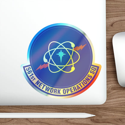 561 Network Operations Squadron ACC (U.S. Air Force) Holographic STICKER Die-Cut Vinyl Decal-The Sticker Space