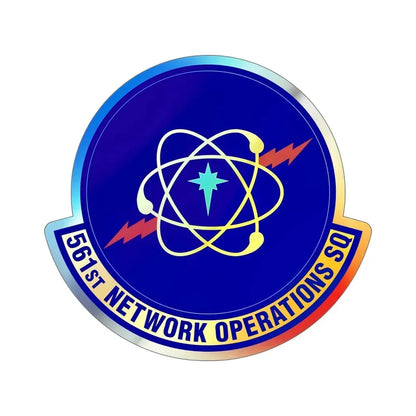 561 Network Operations Squadron ACC (U.S. Air Force) Holographic STICKER Die-Cut Vinyl Decal - The Sticker Space