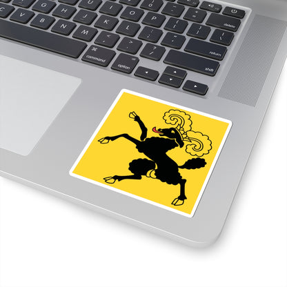 Flag of Canton of Schaffhausen (Switzerland) STICKER Vinyl Kiss-Cut Decal