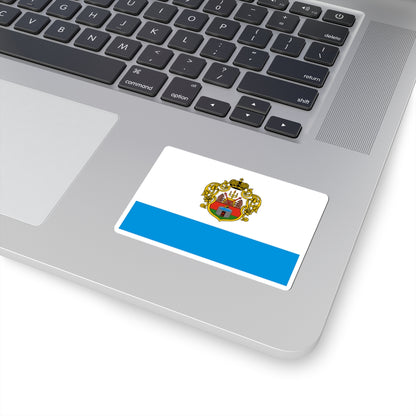 Flag of Starorussky rayon Novgorod oblast (Russia) STICKER Vinyl Kiss-Cut Decal