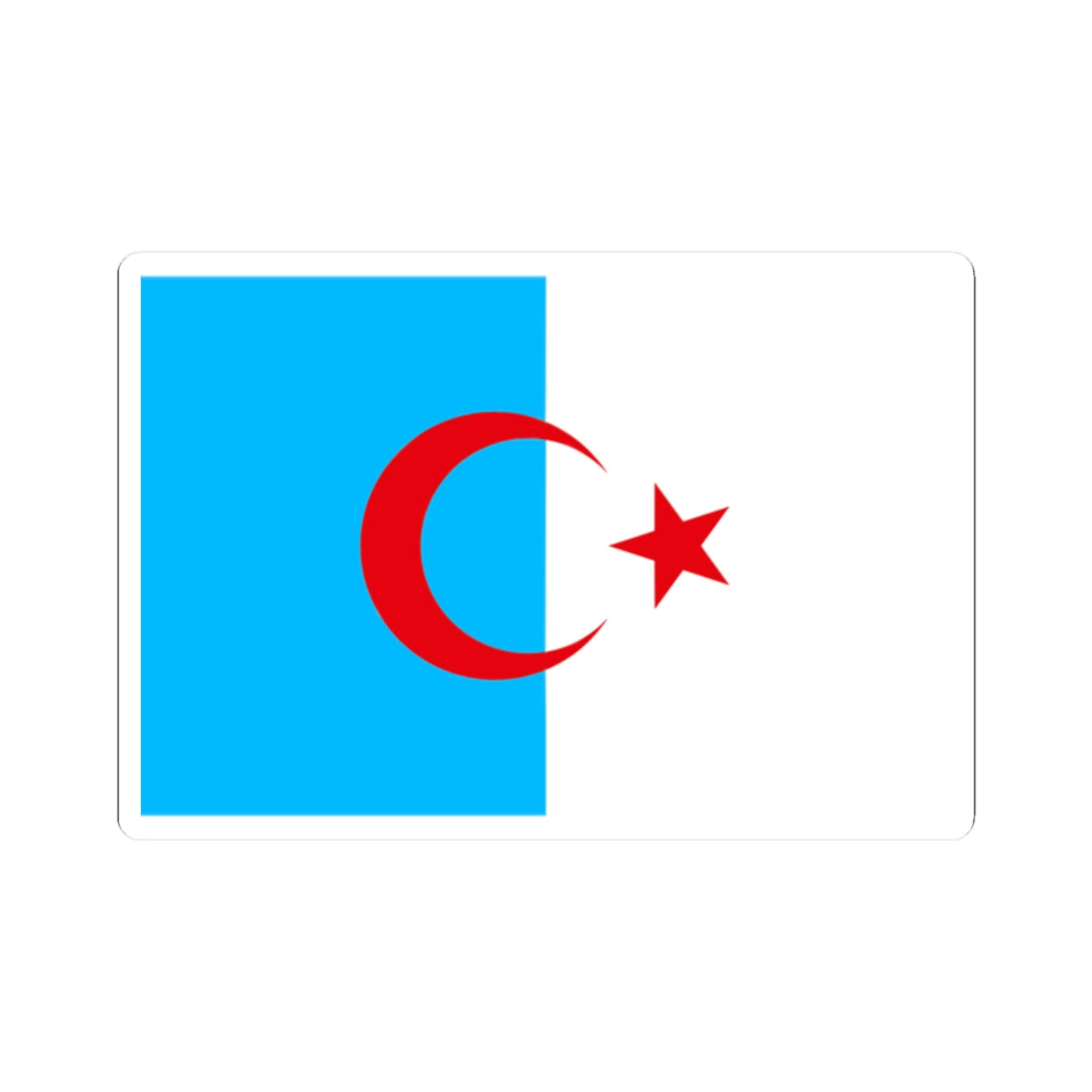 Flag of Syrian Turkmen Assembly (Syria) STICKER Vinyl Kiss-Cut Decal
