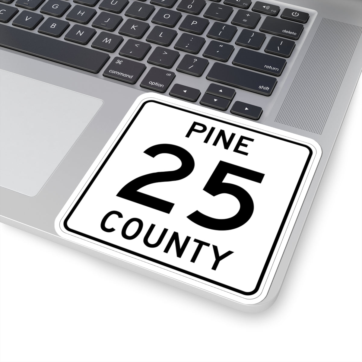 Pine County Route 25 MN (Minnesota) (Road Sign) STICKER Vinyl Kiss-Cut Decal