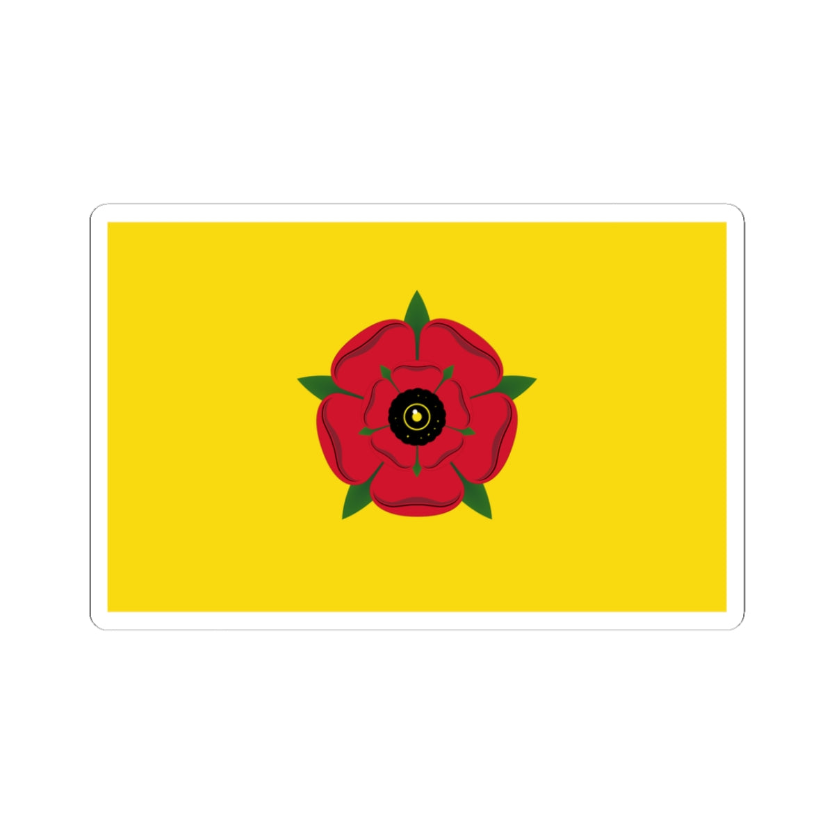 Flag of Lancashire (England) STICKER Vinyl Kiss-Cut Decal