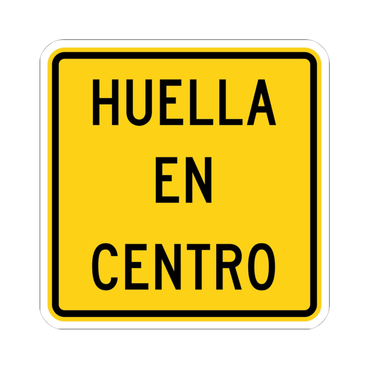 MUTCD-PR W17-3bp (Puerto Rico) (Road Sign) STICKER Vinyl Kiss-Cut Decal