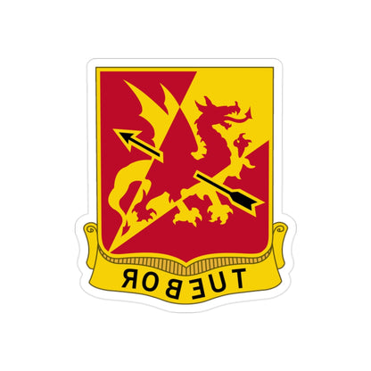 562nd Air Defense Artillery Regiment (U.S. Army) REVERSE PRINT Transparent STICKER-2" × 2"-The Sticker Space