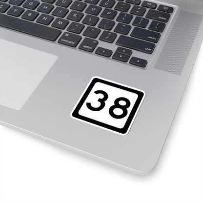 WV-38 (Virginia) (Road Sign) STICKER Vinyl Kiss-Cut Decal