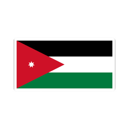 Flag of Jordan (Jordan) STICKER Vinyl Kiss-Cut Decal