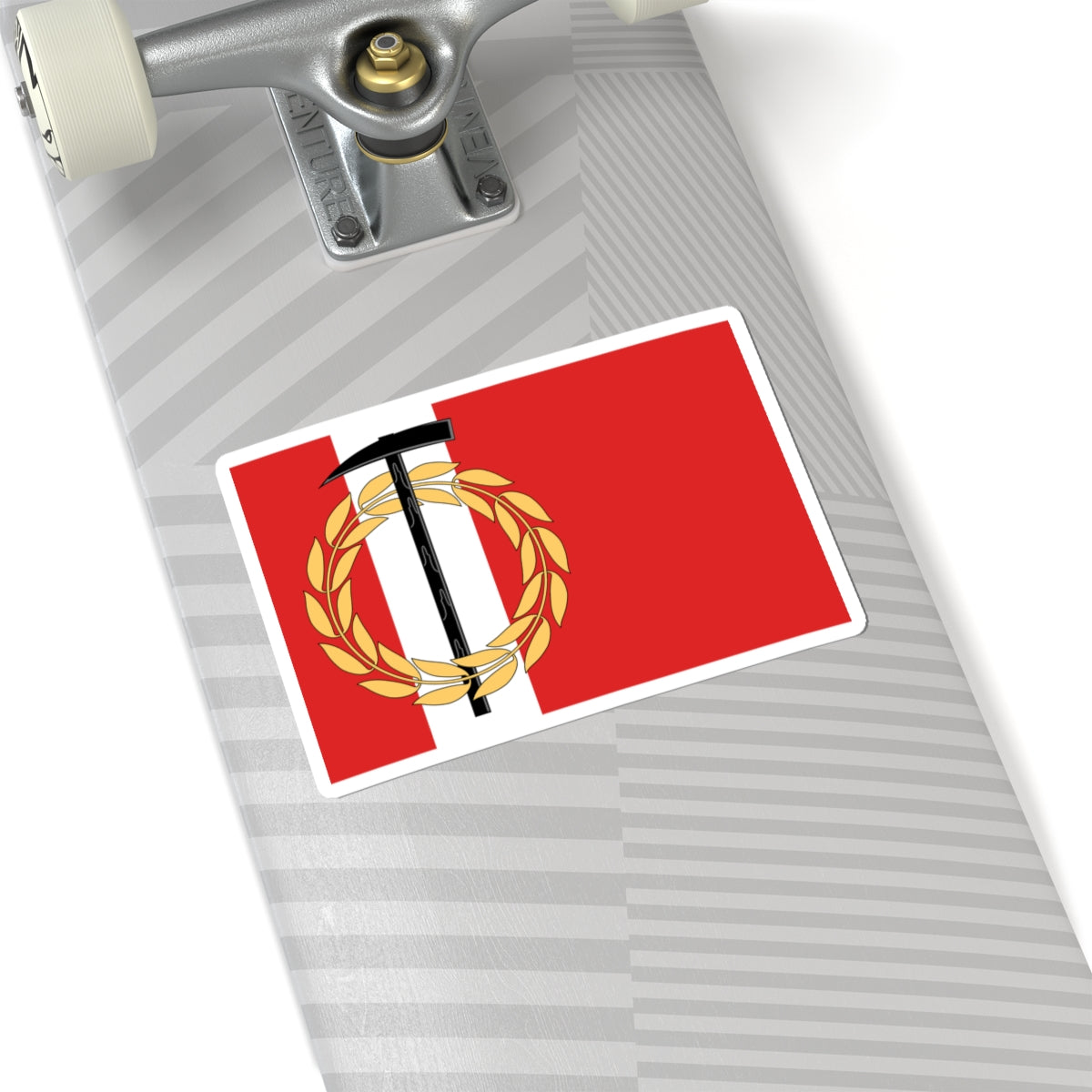 Flag of Kopeysk Chelyabinsk oblast (Russia) STICKER Vinyl Kiss-Cut Decal