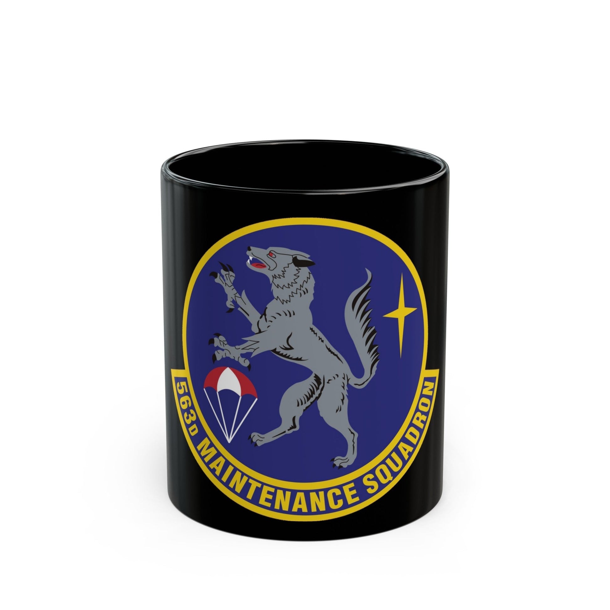 563d Maintenance Squadron (U.S. Air Force) Black Coffee Mug-11oz-The Sticker Space