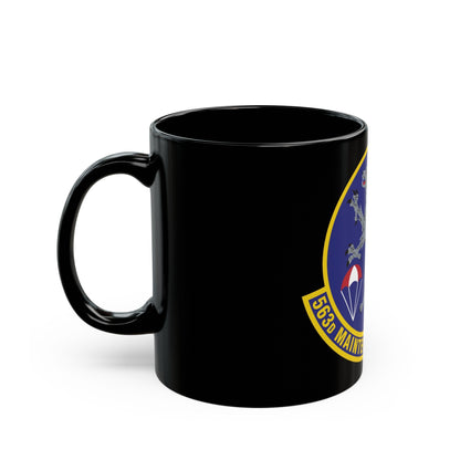 563d Maintenance Squadron (U.S. Air Force) Black Coffee Mug-The Sticker Space