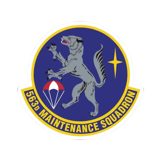 563d Maintenance Squadron (U.S. Air Force) STICKER Vinyl Kiss-Cut Decal 2 Inch White - The Sticker Space