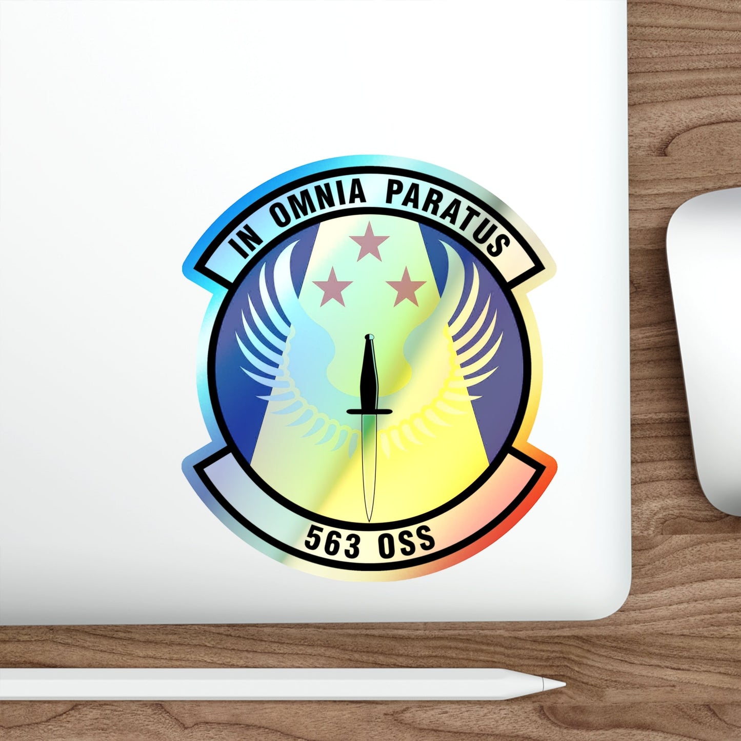 563d Operations Support Squadron (U.S. Air Force) Holographic STICKER Die-Cut Vinyl Decal-The Sticker Space