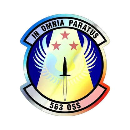 563d Operations Support Squadron (U.S. Air Force) Holographic STICKER Die-Cut Vinyl Decal - The Sticker Space