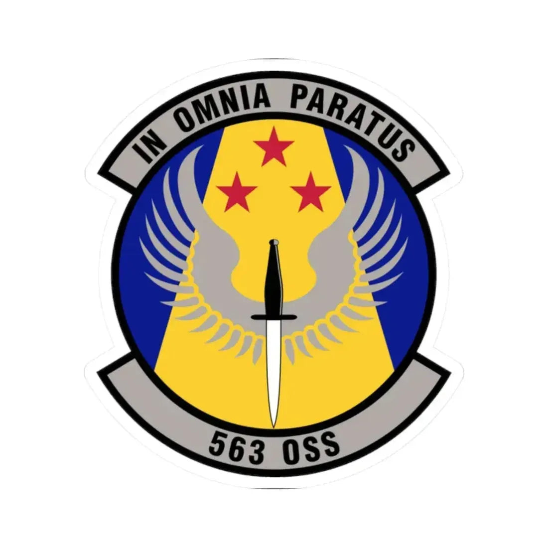 563d Operations Support Squadron (U.S. Air Force) STICKER Vinyl Kiss-Cut Decal 2 Inch White - The Sticker Space