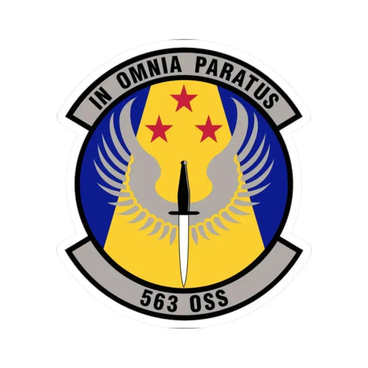 563d Operations Support Squadron (U.S. Air Force) STICKER Vinyl Kiss-Cut Decal 2 Inch White - The Sticker Space