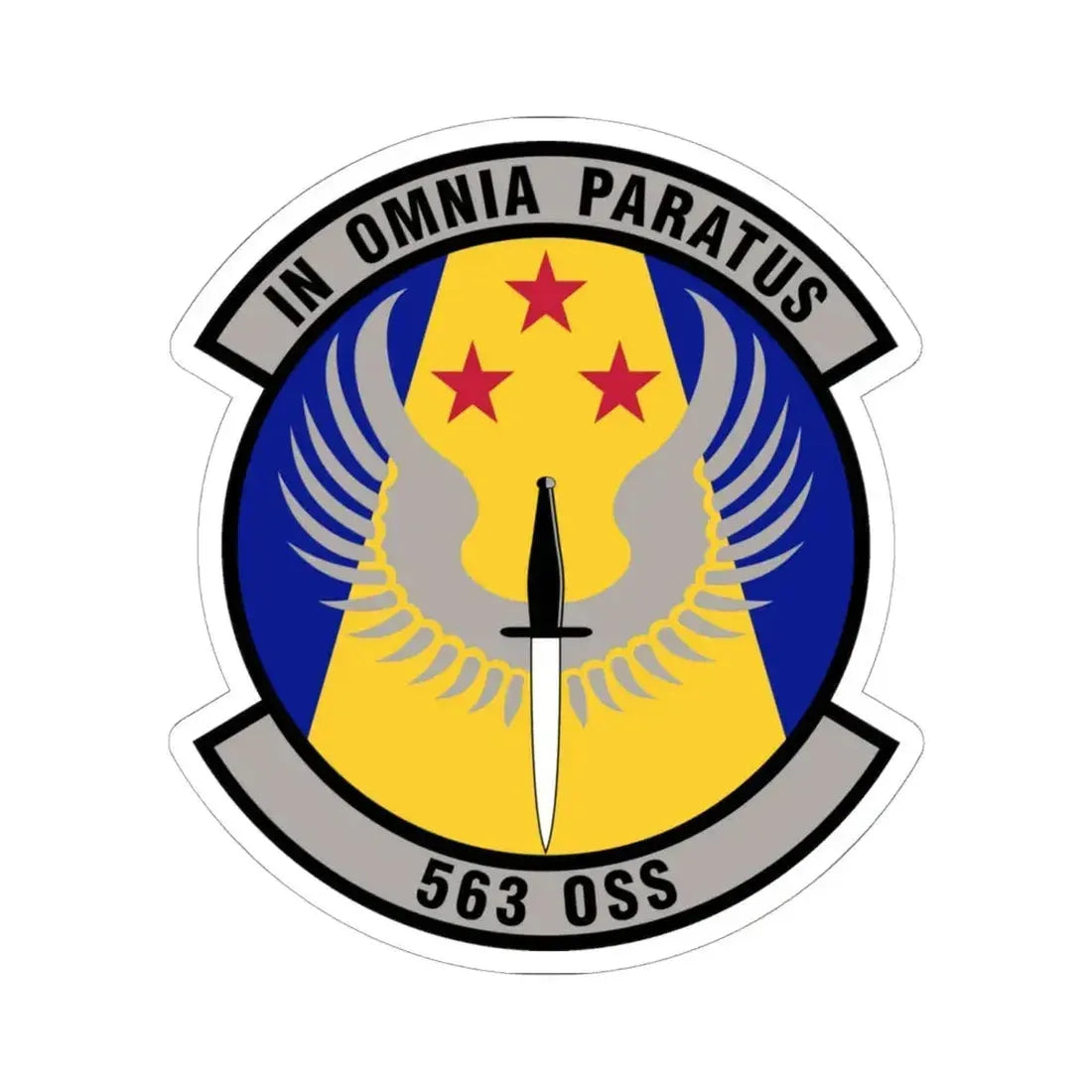 563d Operations Support Squadron (U.S. Air Force) STICKER Vinyl Kiss-Cut Decal 6 Inch White - The Sticker Space