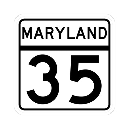 MD Route 35 (Maryland) (Road Sign) STICKER Vinyl Kiss-Cut Decal