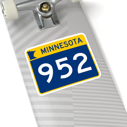 MN-952 wide (Minnesota) (Road Sign) STICKER Vinyl Kiss-Cut Decal