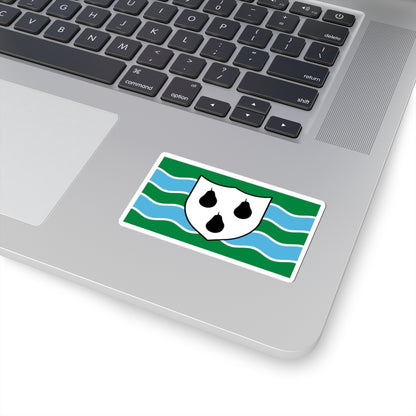 Flag of Worcestershire (England) STICKER Vinyl Kiss-Cut Decal