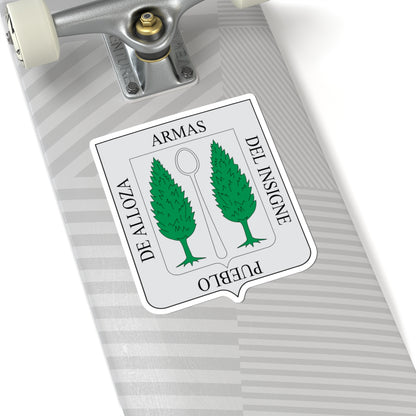 Escudo de Alloza (Spain) (Coat of Arms) STICKER Vinyl Kiss-Cut Decal