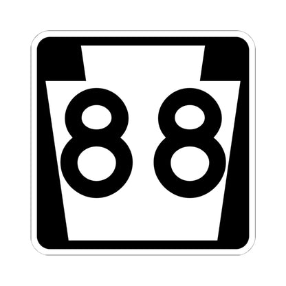 PA-88 (Pennsylvania) (Road Sign) STICKER Vinyl Kiss-Cut Decal