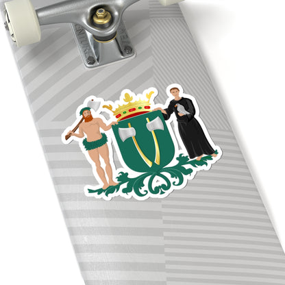 Beilen wapen (Netherlands) (Coat of Arms) STICKER Vinyl Kiss-Cut Decal