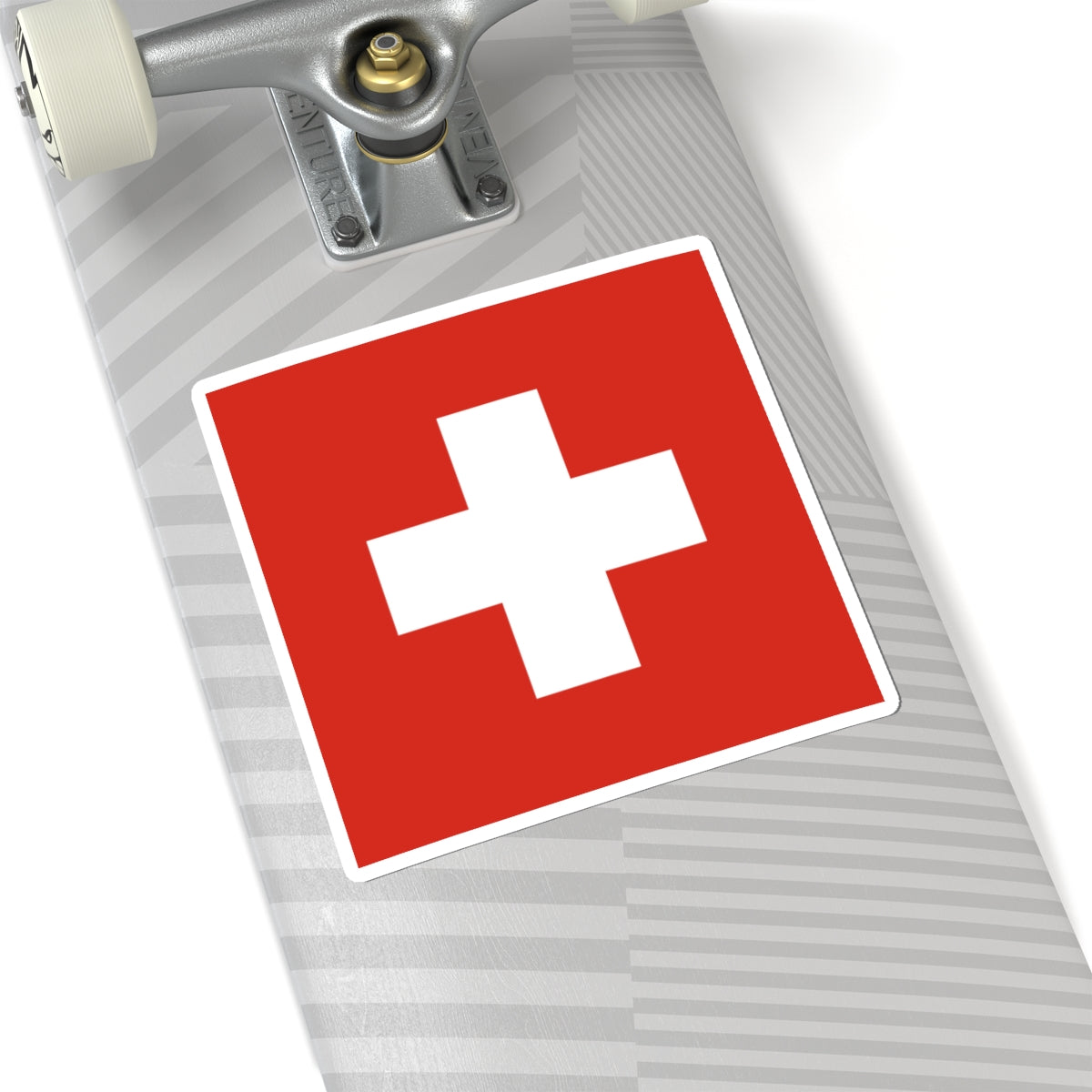 Flag of Switzerland 3-5 (Switzerland) STICKER Vinyl Kiss-Cut Decal