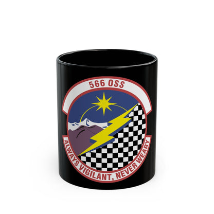 566th Operations Support Squadron (U.S. Air Force) Black Coffee Mug-11oz-The Sticker Space