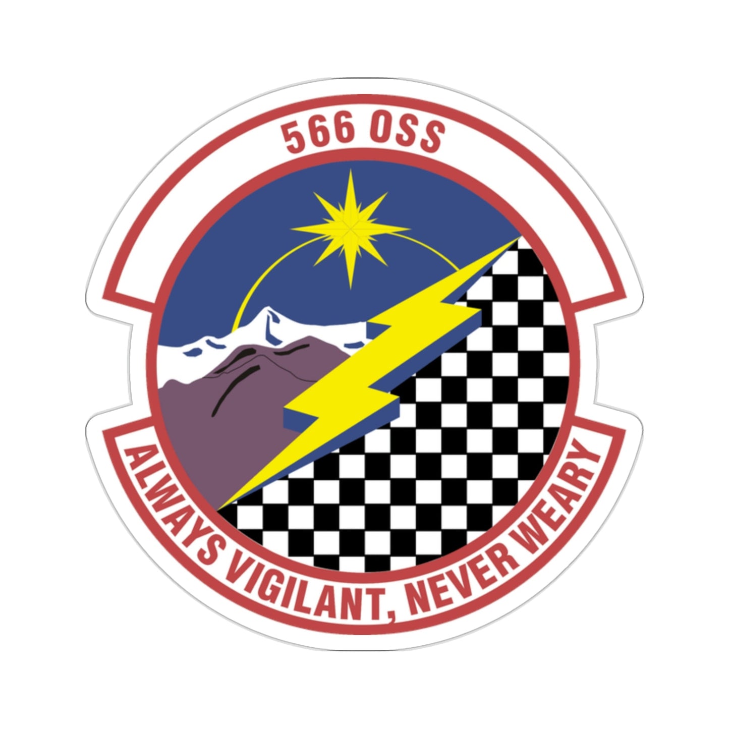 566th Operations Support Squadron (U.S. Air Force) STICKER Vinyl Die-Cut Decal-2 Inch-The Sticker Space