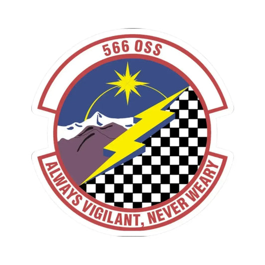 566th Operations Support Squadron (U.S. Air Force) STICKER Vinyl Kiss-Cut Decal 2 Inch White - The Sticker Space