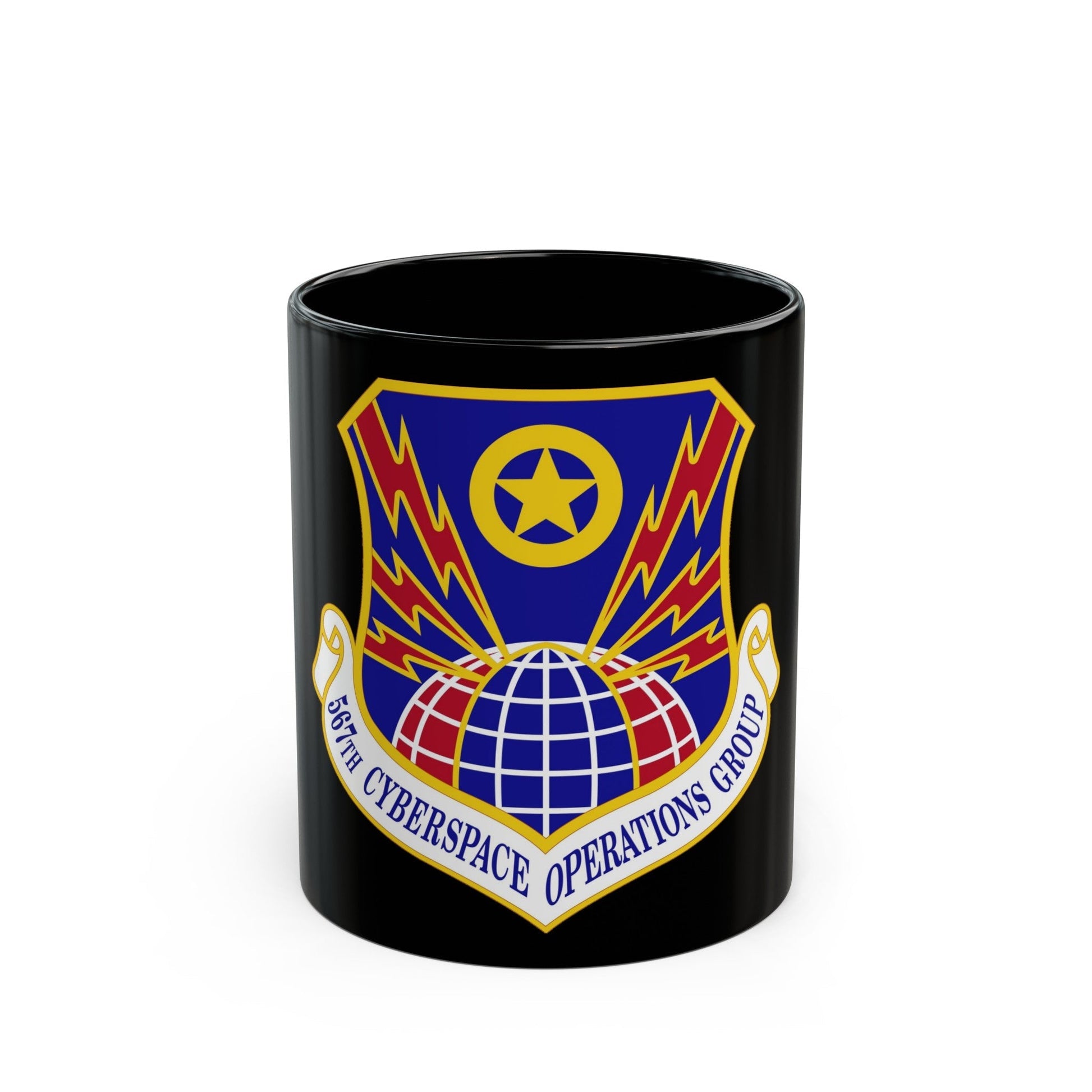 567 Cyberspace Operations Group ACC (U.S. Air Force) Black Coffee Mug-11oz-The Sticker Space