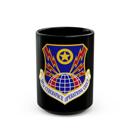 567 Cyberspace Operations Group ACC (U.S. Air Force) Black Coffee Mug-15oz-The Sticker Space