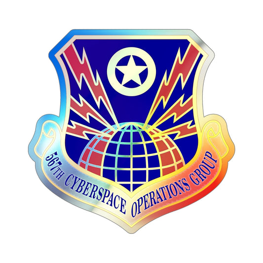 567 Cyberspace Operations Group ACC (U.S. Air Force) Holographic STICKER Die-Cut Vinyl Decal-6 Inch-The Sticker Space