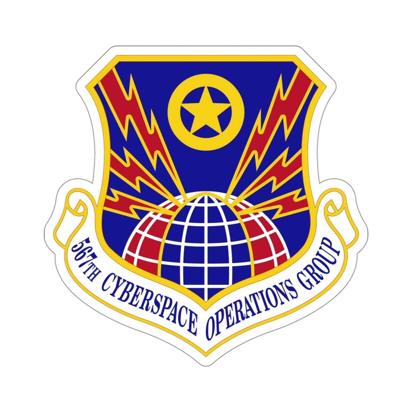 567 Cyberspace Operations Group ACC (U.S. Air Force) STICKER Vinyl Die-Cut Decal-4 Inch-The Sticker Space