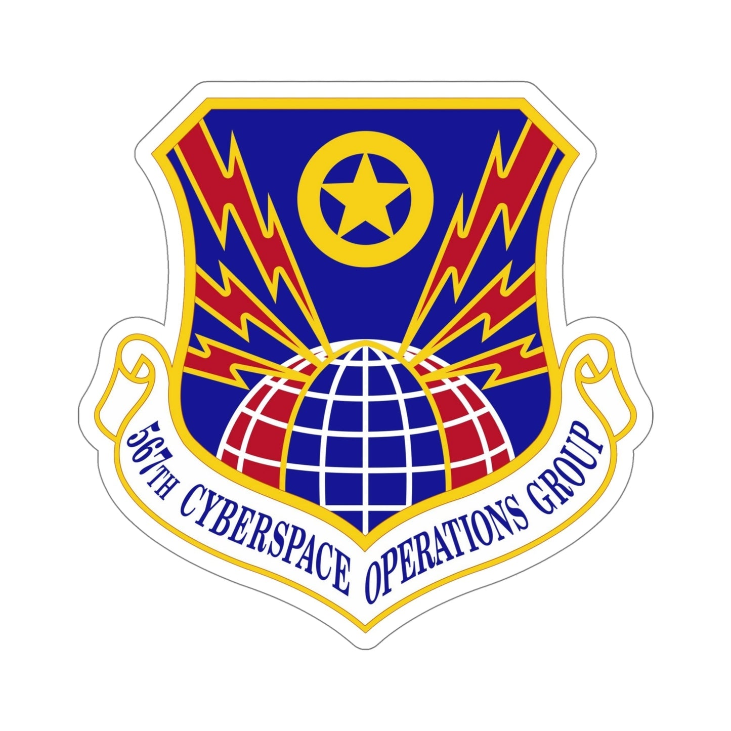 567 Cyberspace Operations Group ACC (U.S. Air Force) STICKER Vinyl Die-Cut Decal-5 Inch-The Sticker Space