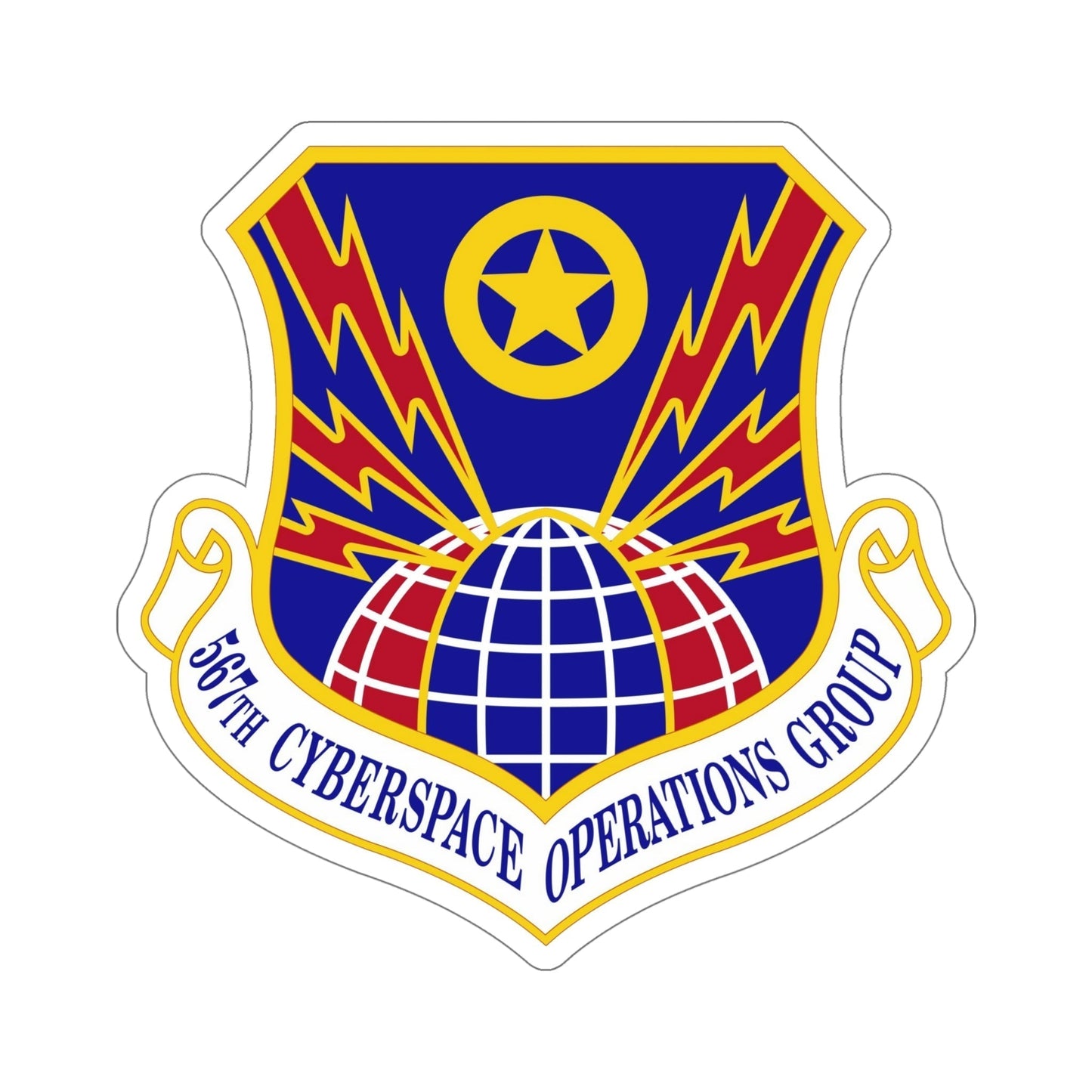 567 Cyberspace Operations Group ACC (U.S. Air Force) STICKER Vinyl Die-Cut Decal-6 Inch-The Sticker Space