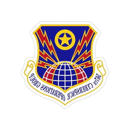 567 Cyberspace Operations Group ACC (U.S. Air Force) REVERSE PRINT Transparent Die-Cut STICKER 6 Inch Die-Cut Transparent - The Sticker Space