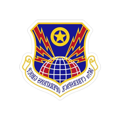 567 Cyberspace Operations Group ACC (U.S. Air Force) REVERSE PRINT Transparent Die-Cut STICKER - The Sticker Space