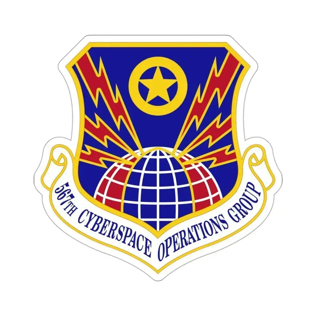 567 Cyberspace Operations Group ACC (U.S. Air Force) STICKER Vinyl Die-Cut Decal 3 Inch - The Sticker Space