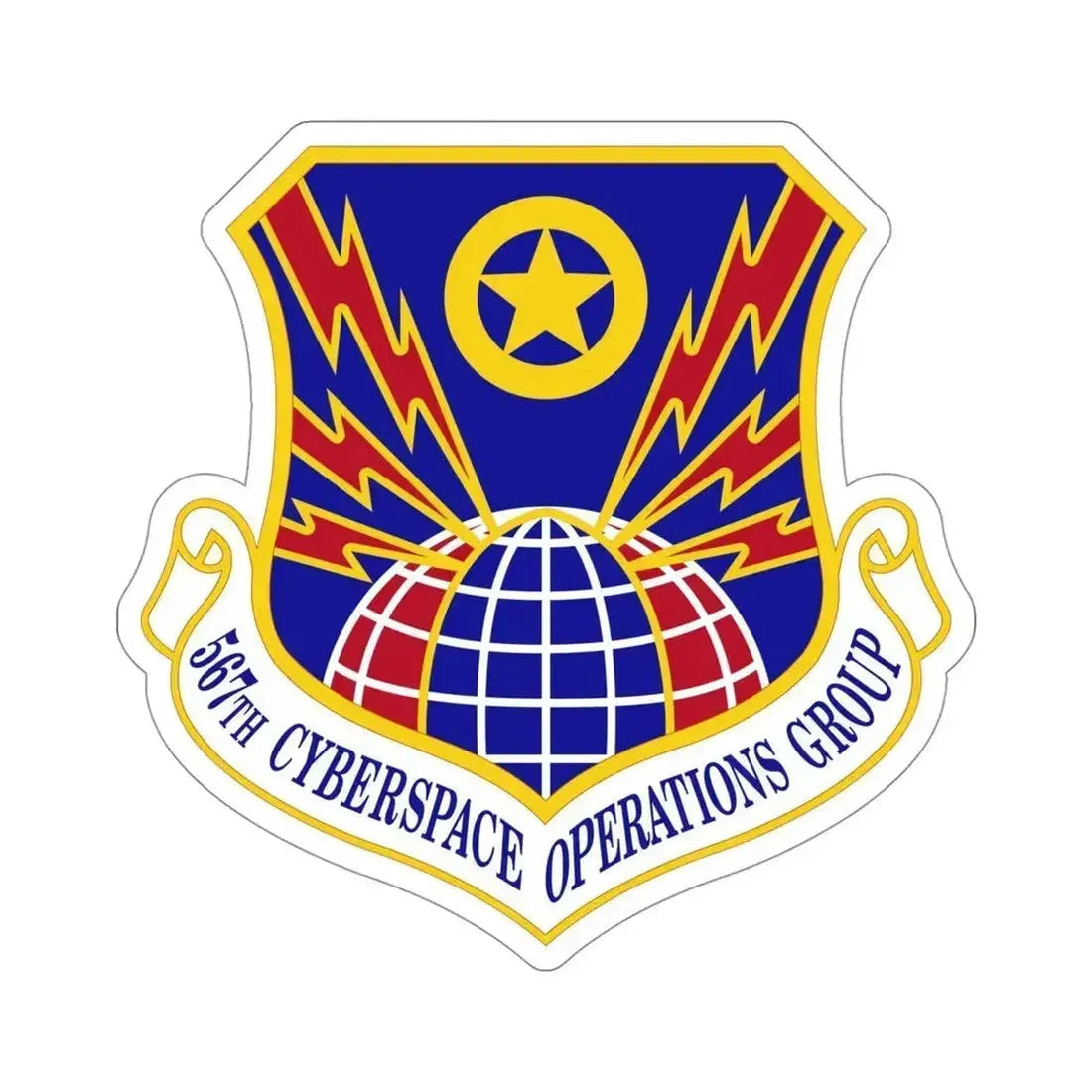 567 Cyberspace Operations Group ACC (U.S. Air Force) STICKER Vinyl Die-Cut Decal 4 Inch - The Sticker Space