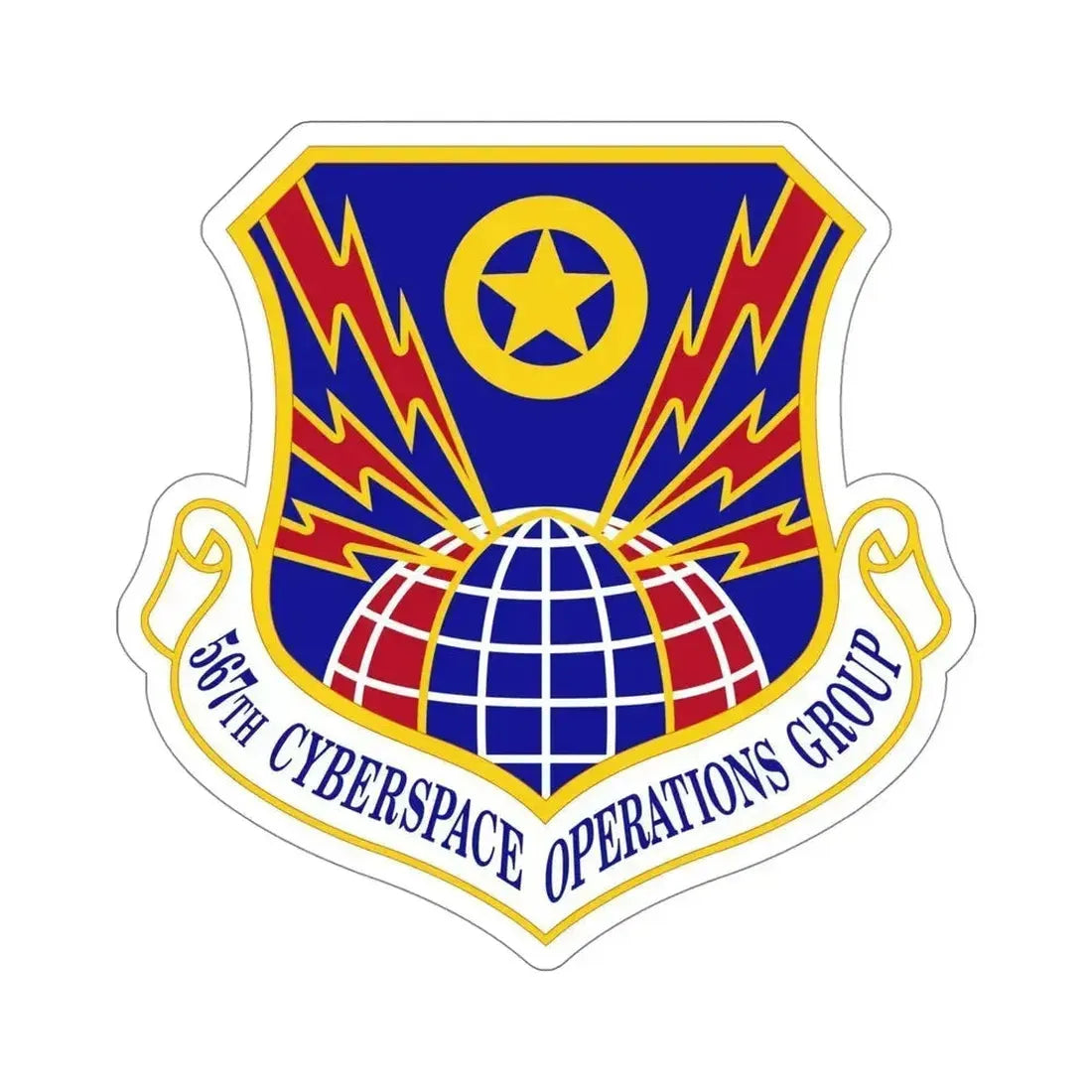 567 Cyberspace Operations Group ACC (U.S. Air Force) STICKER Vinyl Die-Cut Decal 5 Inch - The Sticker Space