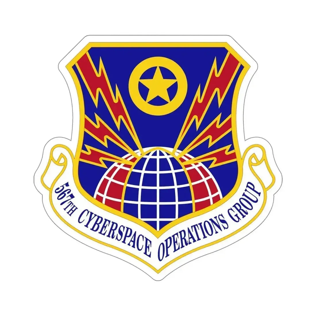 567 Cyberspace Operations Group ACC (U.S. Air Force) STICKER Vinyl Die-Cut Decal 5 Inch - The Sticker Space
