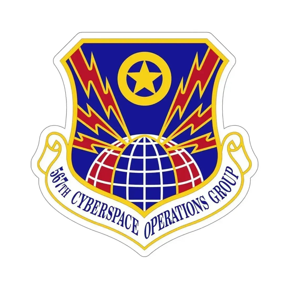 567 Cyberspace Operations Group ACC (U.S. Air Force) STICKER Vinyl Die-Cut Decal 6 Inch - The Sticker Space