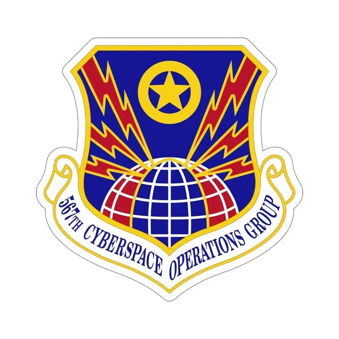 567 Cyberspace Operations Group ACC (U.S. Air Force) STICKER Vinyl Die-Cut Decal 6 Inch - The Sticker Space