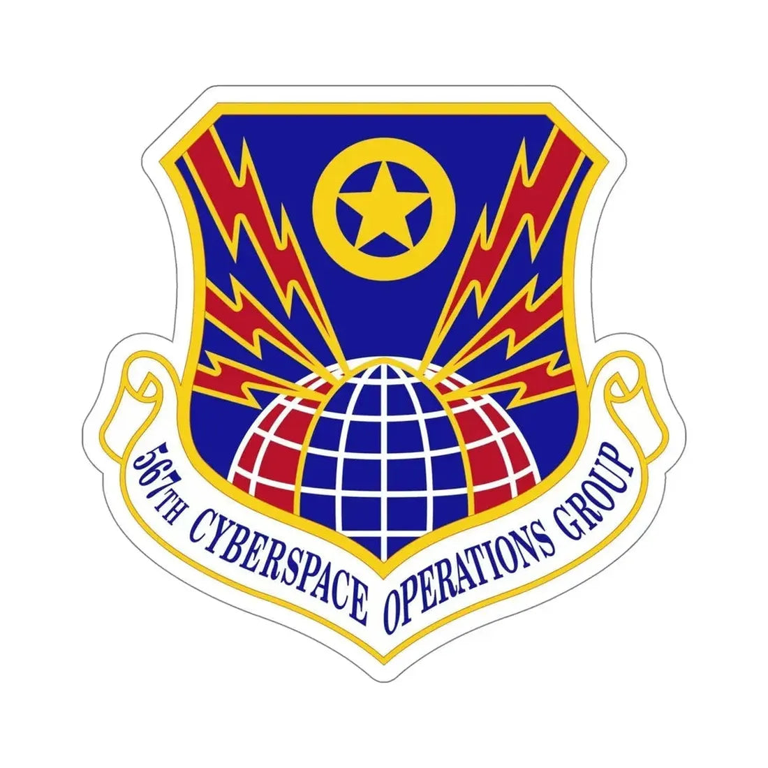 567 Cyberspace Operations Group ACC (U.S. Air Force) STICKER Vinyl Die-Cut Decal - The Sticker Space