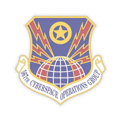 567 Cyberspace Operations Group ACC (U.S. Air Force) STICKER Vinyl Kiss-Cut Decal 4 Inch Transparent - The Sticker Space