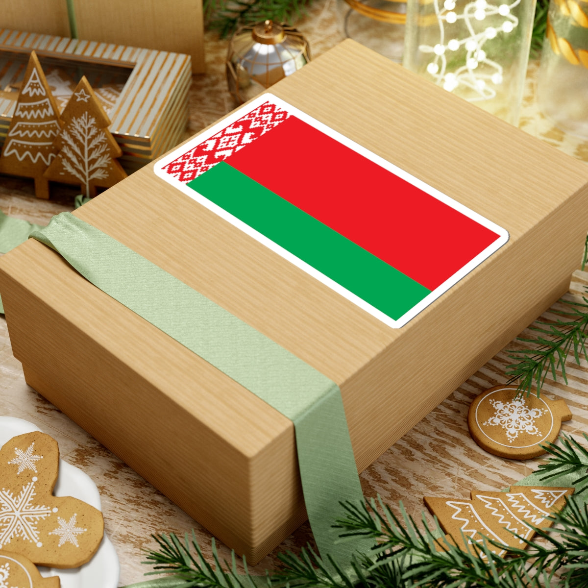 Flag of Belarus WFB (Belarus) STICKER Vinyl Kiss-Cut Decal