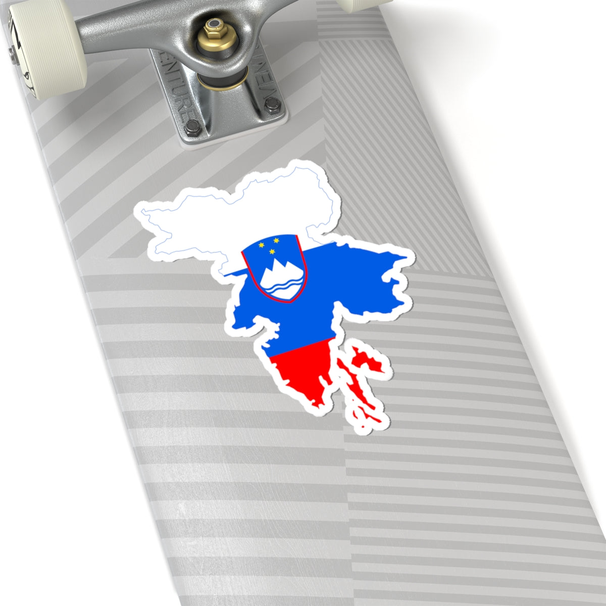 Flag-map of Greater Slovenia (Slovenia) STICKER Vinyl Kiss-Cut Decal