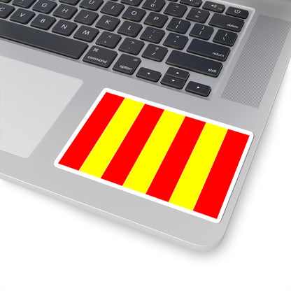 Flag of Forcalquier (France) STICKER Vinyl Kiss-Cut Decal